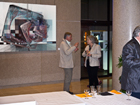 Yvette Krummel bei Exposition Fractal FineArt in der Banque Populaire in Nizza, Cote d´Azur